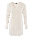 Pull large en maille fine blanche