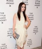  Lily Colins : divine à la soirée « The Little Black Jacket » de Karl Lagerfeld