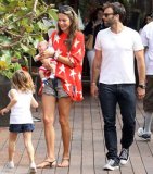 Alessandra Ambrosio, lors d’une sortie en famille à Malibu