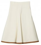 Tendance de mode rétro été 2011 chez H&M jupe beige bas cuir