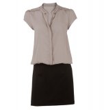 Robe élégante et tendance Grain De Malice collection été 2011 bi-matière