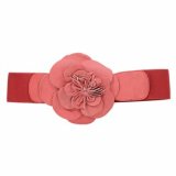Ceinture élastique boucle fleur cuir rose Morgan Tendance Printemps été 2010