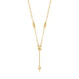 Collier en or jaune avec jeu de maillons en Y Marc Benedetti pour Maty Collection automne hiver 2011/2012