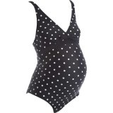 Maillot de bain de grossesse motif à pois sur fond noir Kiabi ligne Like all women collection printemps-été 2011