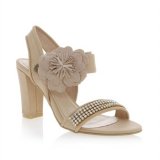 Sandales à talons en cuir beige clair nude Lollipops Collection Printemps été 2011