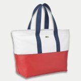 Grand sac shopping en toile enduite 