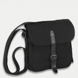 Petit cartable en toile et cuir 