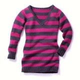 Un pull-tunique rayé pour ado
