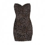 Robe bustier imprimé reptile polyamide 