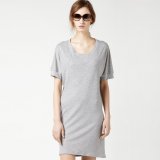Robe tunique à col rond