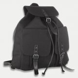 Sac à dos en toile et cuir 