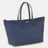 Sac shopping en PVC et cuir
