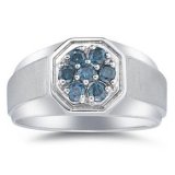 Trouver l’intrus ? Une bague pour HOMME avec diamants bleus