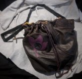 Sac en cuir cuir foncé 100x ni loi 