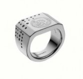 Bague pour homme en acier signée Diesel