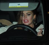 Lindsay Lohan à cran au volant de sa voiture