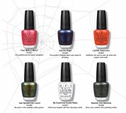 Six couleurs de vernis à ongles de la collection Spiderman d’O.P.I