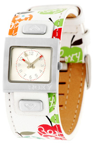 Montre Roxy avec bracelet cuir multicolore Collection Biarritz 2011