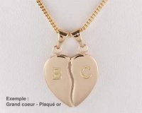 Pendentif coeur à partager