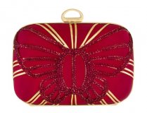 Minaudière rouge a strass Sergio Rossi pour Cannes 2011