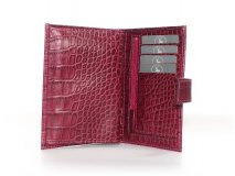 Tendance croco avec ce portefeuille 4 volets