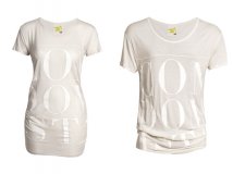 Tee-shirt prés du corps gris pale à messages Fashion against AIDS collection printemps-été H&M femme homme