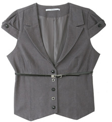 Gilet sans manches gris Xanaka