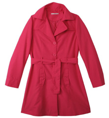 Trench-coat femme rouge Xanaka