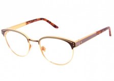 Lunettes clubmaster titane plaque or Leisure Society Collection 2011