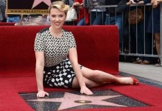 Scarlett Johansson sur le boulevard de la gloire