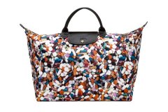 Sac pliage Longchamp en toile imprimé pilule par Jeremy Scott 2011