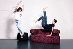 Fauteuil Eastpak aux rayures transversales