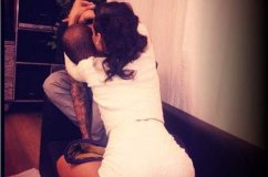 Rihanna : un petit calin pour son homme !