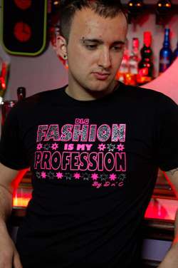 Tee-shirt noir DLG Collection homme