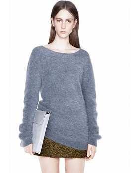 Pull oversized Mohair bleu-gris collection Automne-Hiver 2012-2013 marque Acne