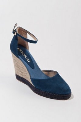 Chaussures compensées bleues