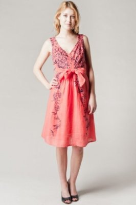 Robe en lin imprimée