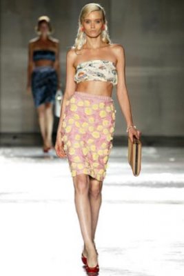 Bandeau Prada à motif hawaïen