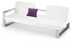 Divan blanc en aluminium EGO Paris