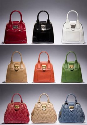 Nouvelles versions du sac Bauleto by Miu Miu