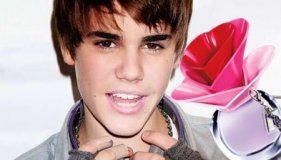 Campagne promo affiche Justin Bieber pour son parfum Someday femme
