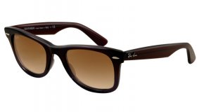 Monture marron et verres marrons fanés lunettes de soleil Wayfarer Original de Ray Ban