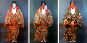 L'une des toiles du créateur de mode Kenzo Takada