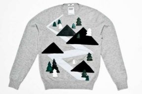 Pull Andrea Crews by Uniqlo à motif sapin