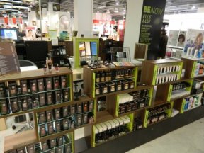Les produits présents au corner "BeNow" au BHV Rivoli