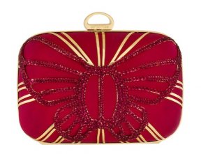 Minaudière rouge a strass Sergio Rossi pour Cannes 2011