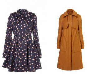 Le trench imprimé et caramel de Topshop