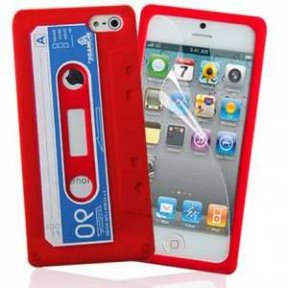 Housse en silicone cassette pour iPhone 5