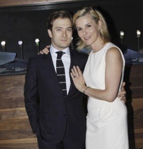 Laurence Ferrari et son mari à la soirée d'Audemars Piguet