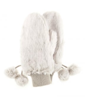 Moufles style fourrure blanche doublure polaire H&m Tendance hiver 2011/2012